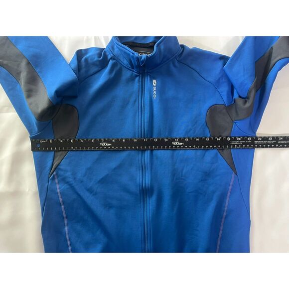 MENS SUGOI CYCLING BLUE GRAY LONG SLEEVE FULL ZIP KNIT BIKING JACKET SIZE XL - Picture 10 of 11